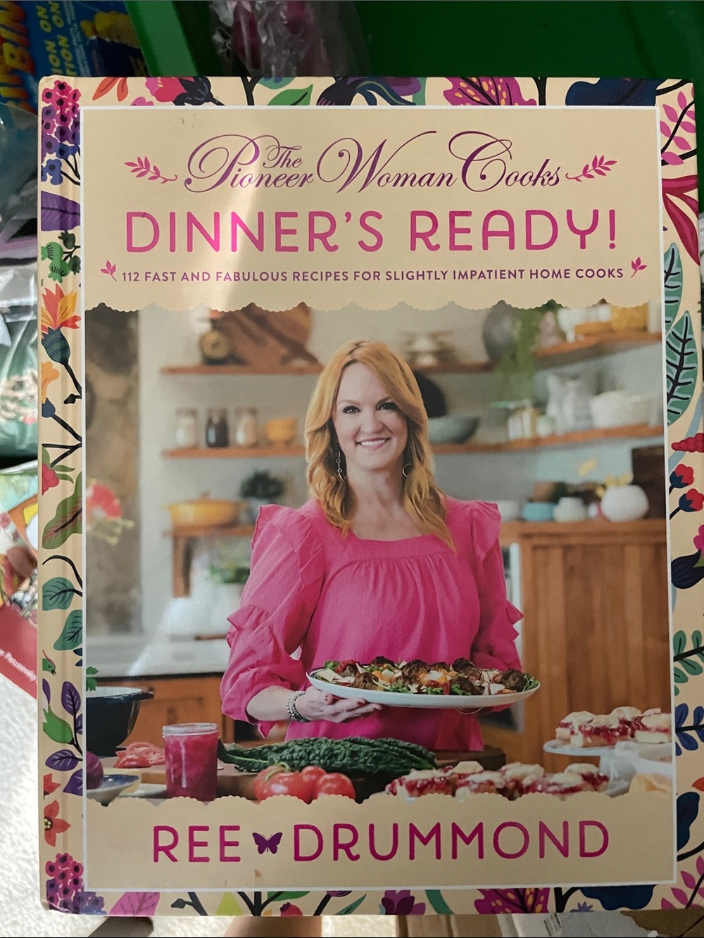 Pioneer Woman Dinner's Ready! Cookbook - Bright Pink Cover